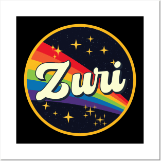 Zuri // Rainbow In Space Vintage Style Posters and Art